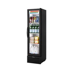 True T-11G-HC~TSL01 BLK 19 1/4" 1 Section Reach In Refrigerator, 1 Right Hinge Glass Door, 115v, Black, Stainless Steel | True Refrigeration