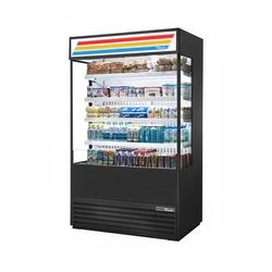 True TOAM-48GS-HC~TSL01 48" Vertical Open Air Cooler w/ 5 Levels, Black, 208-230v | True Refrigeration