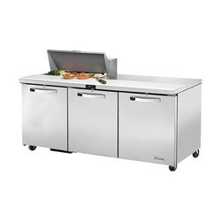 True TSSU-72-08-HC~SPEC3 72" Spec Series Sandwich/Salad Prep Table w/ Refrigerated Base, 115v, Stainless Steel | True Refrigeration