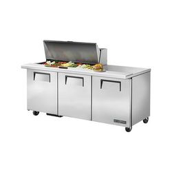 True TSSU-72-18M-B-HC 72" TSSU Series Mega Top Sandwich/Salad Prep Table w/ Refrigerated Base, 115v, Stainless Steel | True Refrigeration