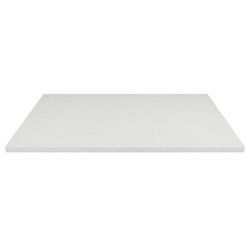 Art Marble Q40330X60 30" x 60" Rectangular Quartz Table Top - Indoor/Outdoor, Snow White