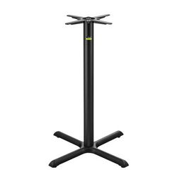 Flat Tech CT2016 40 3/4" Bar Height Table Base for 36" Square & 36" Round Table Tops, Cast Iron, Black