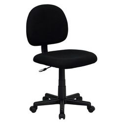 Flash Furniture BT-660-BK-GG Swivel Task Chair w/ Low Back - Black Fabric Upholstery