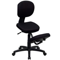Flash Furniture WL-1430-GG Kneeling Task Chair w/ Black Fabric Upholstery - 38" to 42"H