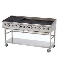 Star 8172RCBB NG 72" Charbroiler w/ Manual Controls & Steel Radiants, 240000 BTU, Convertible, Stainless Steel, Gas Type: Convertible
