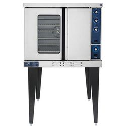 Duke 613-G1V LP Single Full Size Liquid Propane Gas Commercial Convection Oven - 40,000 BTU, Standard Depth, Stainless Steel, Gas Type: LP