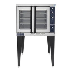 Duke E101-G NG Single Full Size Natural Gas Commercial Convection Oven - 40,000 BTU, 5 Full-size Pan Capacity, Stainless Steel, Gas Type: NG
