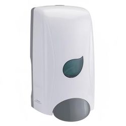Winco SDMF-1W 35 oz Wall Mount Manual Foam Soap Dispenser, White