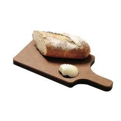 San Jamar TC7503 Resin Bread Board, 8 1/2 x 6 1/2 x 3/4" w/ 4" Handle, Brown, 0.75 in