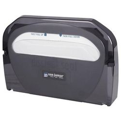San Jamar TS510TBK Hygienic Toilet Seat Cover Dispensers w/ One At A Time Dispensing, Black Pearl