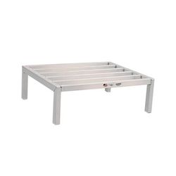New Age 2008 36" Stationary Dunnage Rack w/ 2500 lb Capacity, Aluminum, All-Welded Aluminum, 2, 500-lb. Capacity, Silver