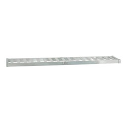 New Age 94275 Keg Shelf w/ 5 Keg Capacity, 93" x 18" x 3", Aluminum, Silver
