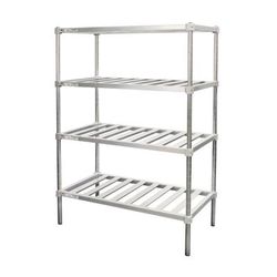 New Age P2448 48" Pot & Pan Rack w/ 900 lb Capacity, Aluminum, 4 Tiers, Silver