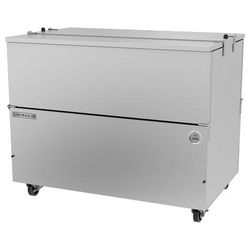 Beverage-Air ST49HC-S Milk Cooler w/ Dual Top & Side Access - 768 Half Pint Carton Capacity, 115v, Silver
