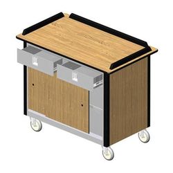 Lakeside 690-20 PUR Food Cart w/ Drawers, 44 1/2"L x 24 1/2"W x 37 3/4"H, Purple