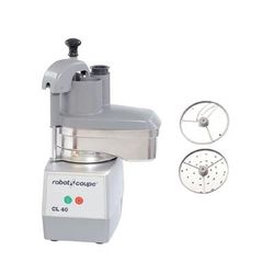 Robot Coupe CL40 1 Speed Cutter Commercial Mixer Food Processor w/ Side Discharge, 120v, Stainless Steel