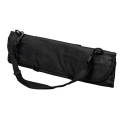 Dexter Russell CC1 Knife Case w/ 7 Slots & Shoulder Strap - Polyester, Black, 7 Piece