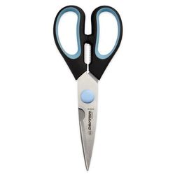 Dexter Russell SGS01B-CP Poultry Shears w/ Soft White Rubber Handle, Carbon Steel