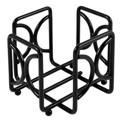 Cal-Mil 1243 Square Wire Cocktail Napkin Holder, 5 1/2 x 4 1/2" High, Iron, Black