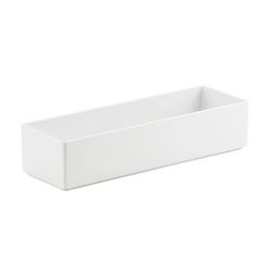 Cal-Mil 1396-15M Cater Choice Box - 5x15x3", Melamine, White, 5" x 15" x 3"
