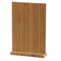 Cal-Mil 2036-811-60 Tabletop Clipboard Menu Card Holder - 9 1/4"W x 13 1/2"H, Bamboo, Brown