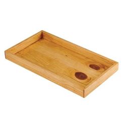 Cal-Mil 22072-99 Frame for 22071 Cold Concept Tray - 17 3/4"W x 9 3/4"D x 1 1/2"H, Reclaimed Wood, Brown