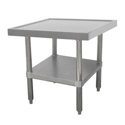 Advance Tabco SAG-MT-303 36" Mixer Table w/ All Stainless Steel Undershelf Base & Marine Edge, 30"D, 36" x 30", Stainless Steel
