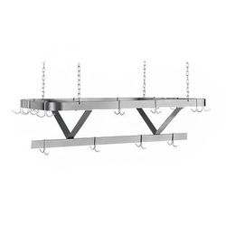 Advance Tabco SC-36 36" Ceiling-mount Pot Rack w/ 12 Double Hooks, Steel, Stainless Steel