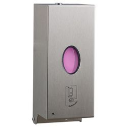 Bobrick B-2012 30 oz Wall Mount Automatic Liquid Hand Soap/Sanitizer Dispenser - Stainless Steel, 30 Ounce, Silver