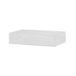 Cal-Mil 22314-2-12 Rectangular Display Box - 9"L x 6"W x 2"H, Acrylic, Crystal Clear