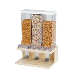 Cal-Mil 22355-3-71 Countertop Acrylic Cereal Dispenser, (3) Hoppers, 17 1/2" x 12" x 24"