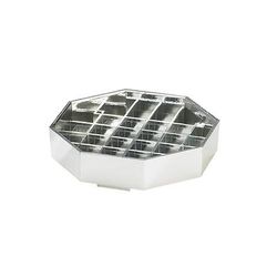 Cal-Mil 308-4-49 4" Octagon Standard Drip Tray, Chrome