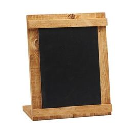 Cal-Mil 3489-811-99 Tabletop Chalkboard - 8.5"W x 11"H, Reclaimed Wood Frame, Brown