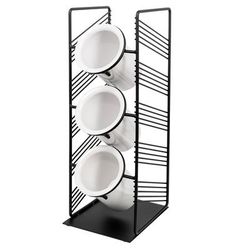 Cal-Mil 4105-13 3 Section Flatware Cylinder - Wire, Black