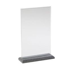 Cal-Mil 650-17 Tabletop Menu Card Holder - 4" x 6", Black Pearl