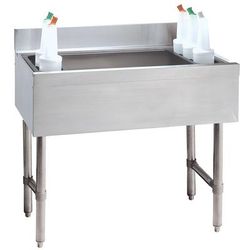 Advance Tabco CRI-16-24 24" Underbar Basics Cocktail Station w/ 100 lb Ice Bin, Stainless Steel