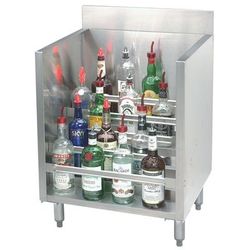 Advance Tabco CRLR-36 36" Liquor Display Rack w/ 5 Bottles Per Tiered Step, Silver