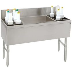 Advance Tabco PRC-19-48LR 48" Prestige Cocktail Station w/ 70 lb Ice Bin, Stainless Steel