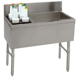 Advance Tabco PRC-24-36R 36" Prestige Cocktail Station w/ 70 lb Ice Bin, Stainless Steel