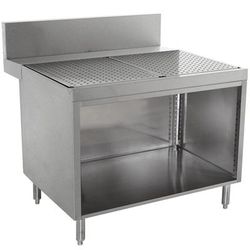 Advance Tabco PRSCO-24-42 42" Stationary Storage Cabinet w/ Open Base, 30" Front To Back, Stainless Steel