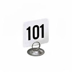 American Metalcraft 4150 Tabletop Number Cards - 101 150, 4" x 4", White/Black