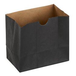 American Metalcraft SBB4 Mini Disposable Snack Bag - 4 1/4"L x 2 1/2"W x 3 3/4"H, Black, Grease Resistant, Pack of 250