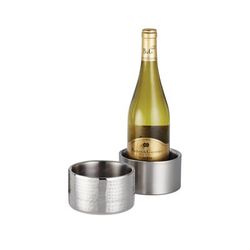 American Metalcraft SW4 4 3/4" Wine Coaster, Stainless, Silver