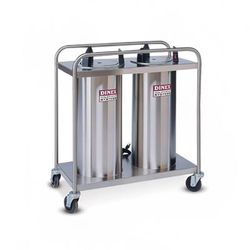Dinex DXPIDP2O1200 37" Mobile Dish Dispenser w/ 2 Columns, Stainless, Silver
