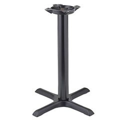 Royal Industries ROY RTB 2222 25" Stand Up Table Base w/ 22 x 22" Base & 10" Spider, Black