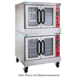 Vulcan SG44 LP Double Full Size Liquid Propane Gas Commercial Convection Oven - 60,000 BTU, Solid State Controls, Stainless Steel, Gas Type: LP