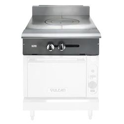 Vulcan V1FT18 LP 18" Commercial Gas Range Top w/ 1 French Top - Modular, Liquid Propane, Stainless Steel, Gas Type: LP