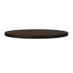 Correll CT30R-01-09 30" Round Cafe Breakroom Table Top, 1 1/4" High Pressure, Walnut, Brown, 1.25 in