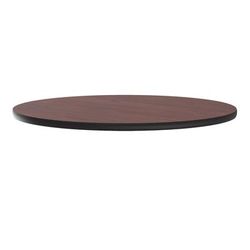 Correll CT48R-20-09 48" Round Cafe Breakroom Table Top, 1 1/4" High Pressure, Mahogany, Red, 1.25 in