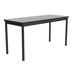 Correll LT3060-15-09-09 Economical Lab Table w/ Wear Resistant Surface T Mold Edge 30x60" Gray Granite